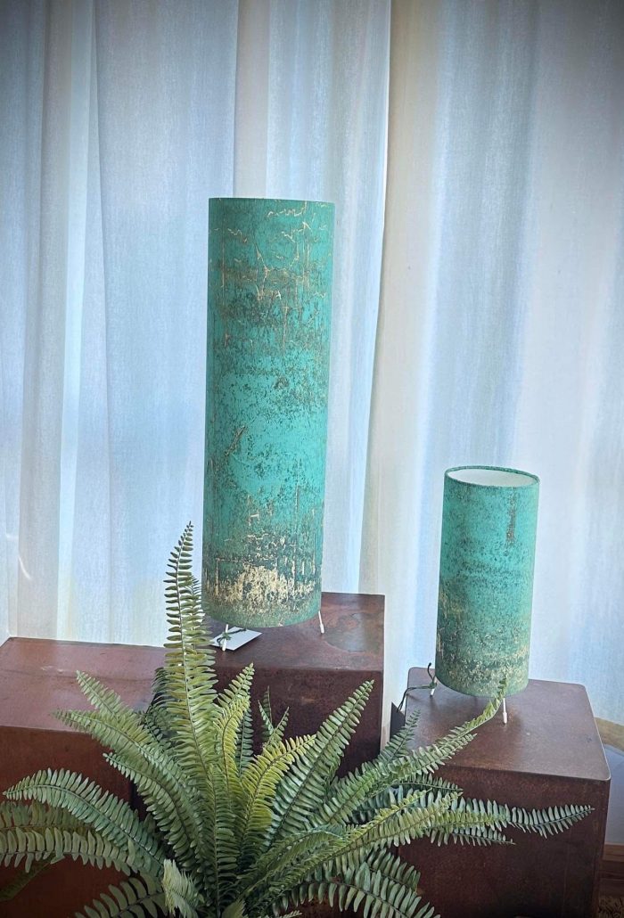 Green Patina Lamp - Image 4